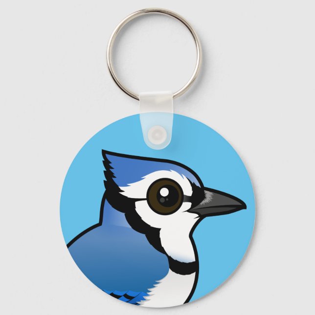 Chaveiro Birdorable Blue Jay (Frente)