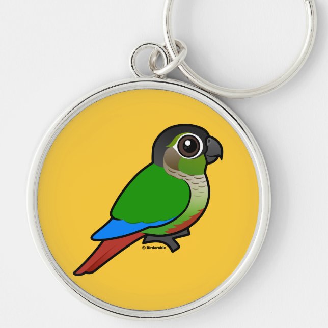 Chaveiro Birdorable Conure Verde-cheeked (Frente)