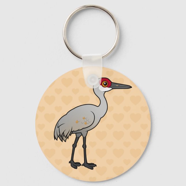 Chaveiro Birdorable Sandhill Crane (Frente)