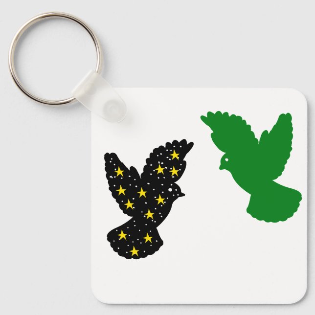 Chaveiro Birds Keychain – Twin Glide Silhouette Emblem (Frente)