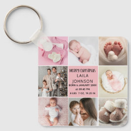 Chaveiro  Birth Announcment Personalize 8 Photo christmas