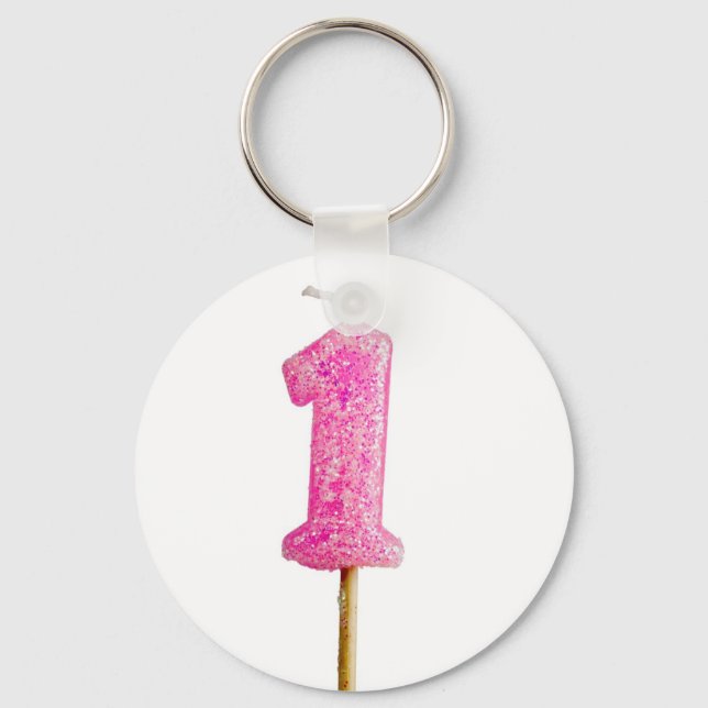 Chaveiro Birthday candle number 1 (Frente)