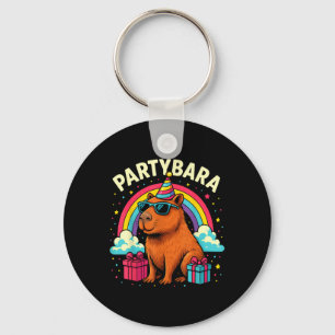 Chaveiro Birthday Capybara Tee Para Crianças Diversão Party