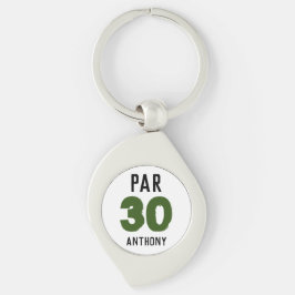 Chaveiro Birthday Golfer Engraçado 30 feliz Pai Par