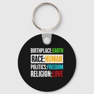 Chaveiro Birthplace Earth Race Política Humana Liberdade Am