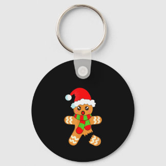Chaveiro Biscoito engraçado de Natal Homem de Biscoito Oh S