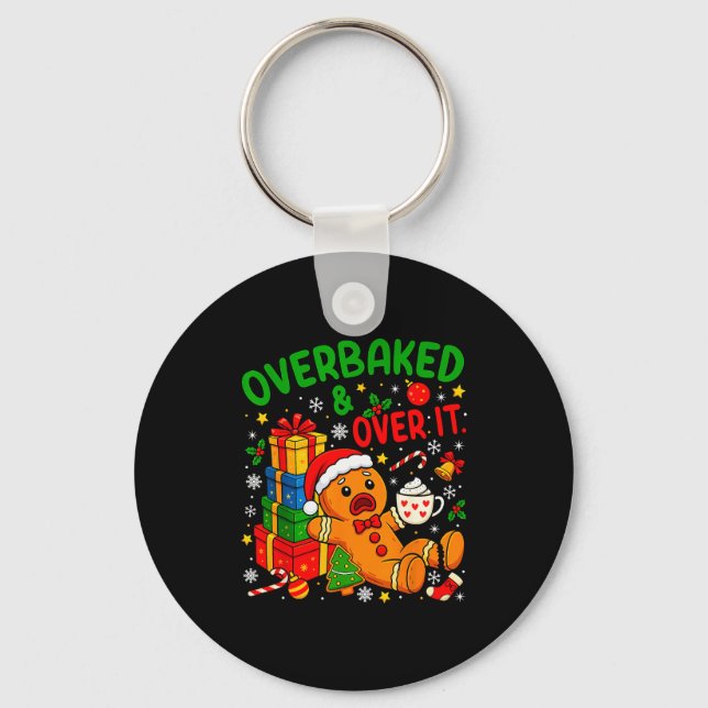 Chaveiro Biscoitos De Natal Gingerbrea Assados Demais E Sem (Frente)