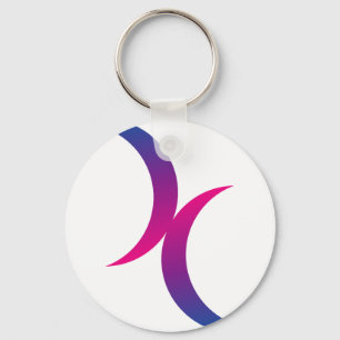 Chaveiro Bisexual moon symbol