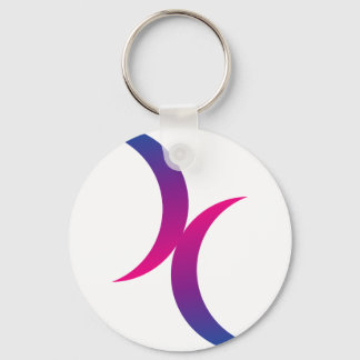 Chaveiro Bisexual moon symbol