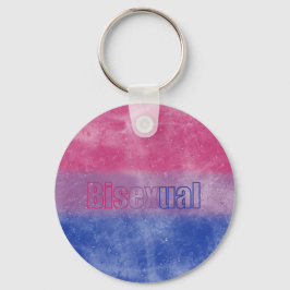 Chaveiro Bisexual pride flag key ring