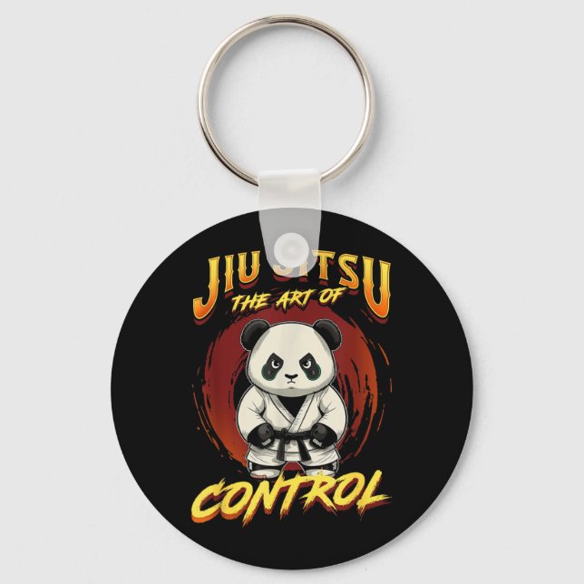 Chaveiro BJJ A Arte do Controle - Grappling Jiu Jitsu Panda (Frente)