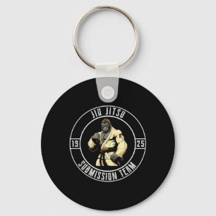 Chaveiro BJJ MMA Gorila - Engraçado Jiu Jitsu Brasileiro