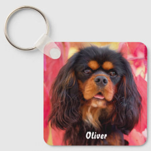 Chaveiro Black and Tan Cavalier King Charles Spaniel Dog