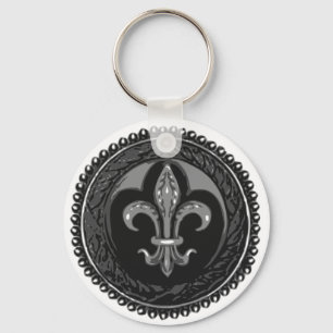 Chaveiro Black Cameo Fleur de lis
