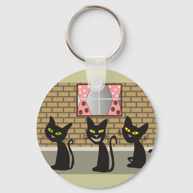 Chaveiro Black Cat Art Oferece "We Three Amigos" (Frente)