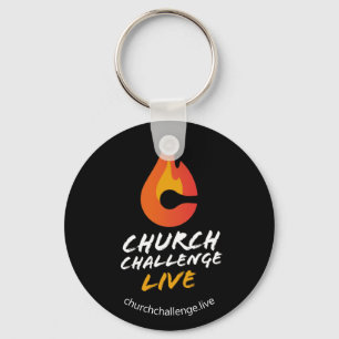 Chaveiro Black CHURCH CHALENCE LIVE Orange Flame