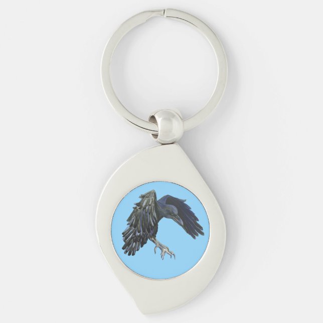 Chaveiro Black Crow Master of Time Illustration Sky Blue (Frente)
