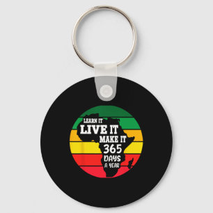 Chaveiro Black History Month 2025 Live It Learning It Make