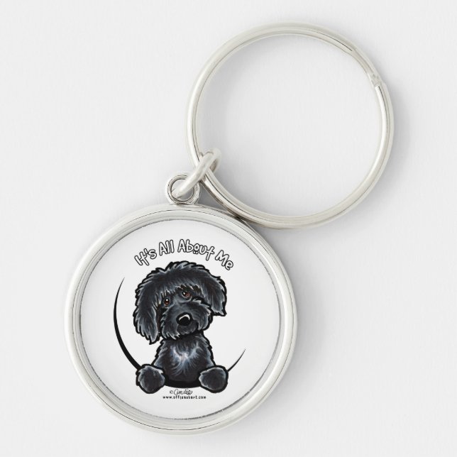 Chaveiro Black Labradodle IAAM (Frente)