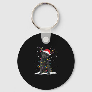Chaveiro Black Labrador Xmas Dog Árvore de Natal Classe Lev