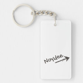 Chaveiro Black Lettering and Arrow on your