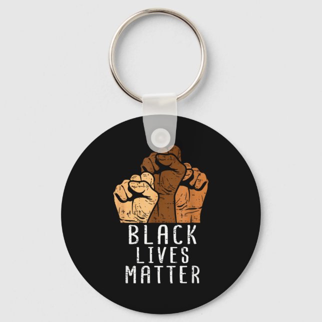 Chaveiro Black Lives Blm Human Rights Black History Month  (Frente)