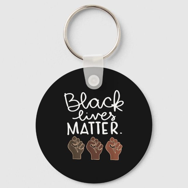 Chaveiro Black Lives Blm Human Rights Black History Month  (Frente)