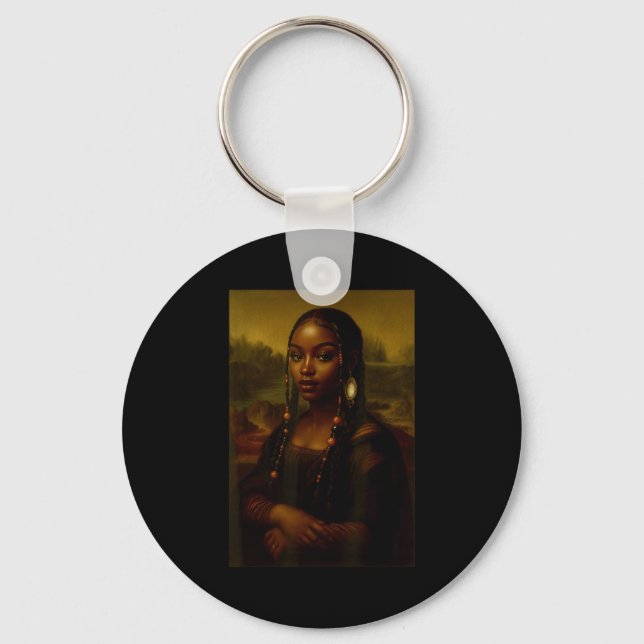 Chaveiro Black Mona Lisa Afro African American Melanin Blac (Frente)