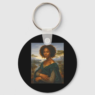 Chaveiro Black Mona Lisa Gráfico Afro Afro-Americano Junho
