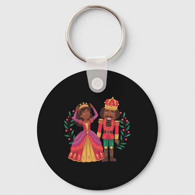 Chaveiro Black Nutcracker Sugar Plum Fairy Kwanzaa (Frente)