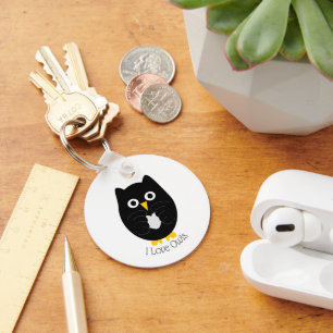 Chaveiro Black Owl Design