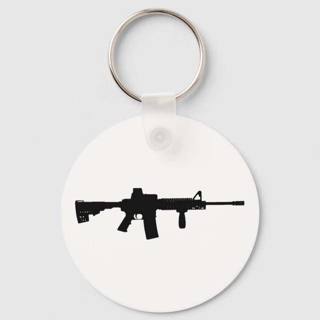 Chaveiro Black Rifle AR-15 da Art Online do Phil (Frente)