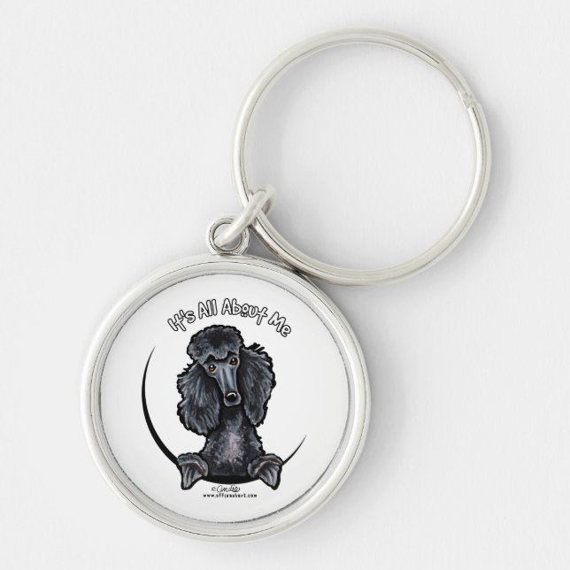 Chaveiro Black Standard Poodle IAAM (Frente)