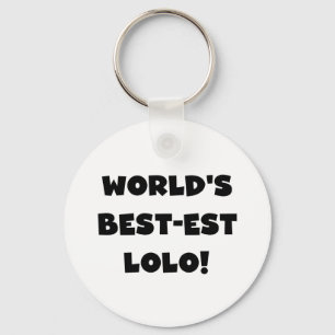 Chaveiro Black Text Best Lolo T-shirts e presentes