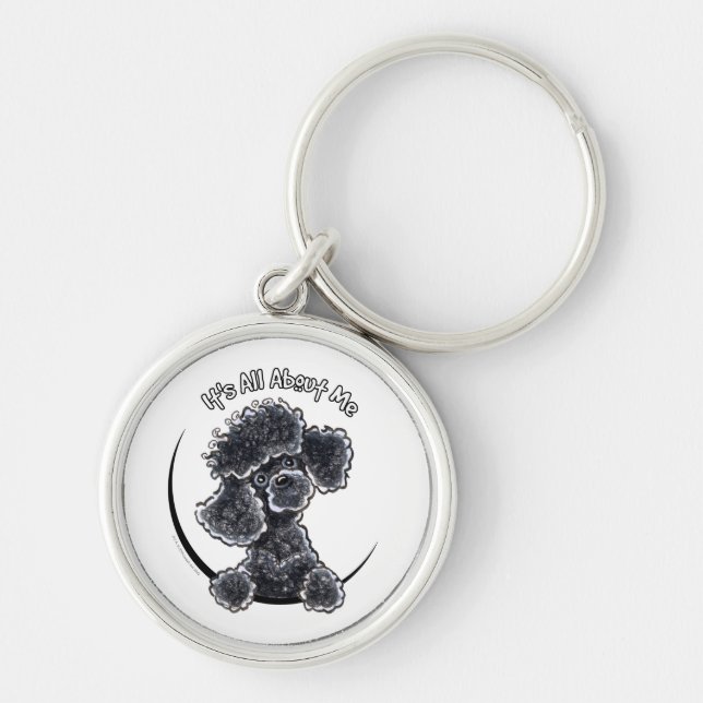 Chaveiro Black Toy Poodle IAAM (Frente)
