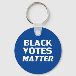 Chaveiro "Black Votes Matam" azul branco