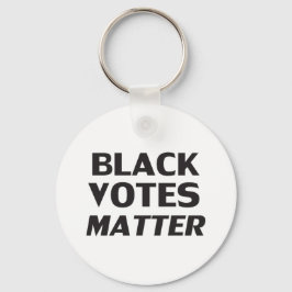Chaveiro "Black Votes Matam" preto branco