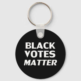 Chaveiro "Black Votes Matam" preto branco