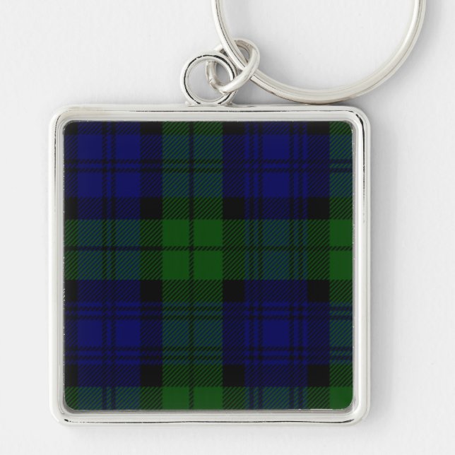 Chaveiro Black Watch Tartan Blue Green Xadrez (Frente)