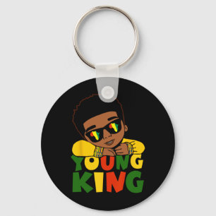 Chaveiro Black Young King History Month Crianças Afro Boy