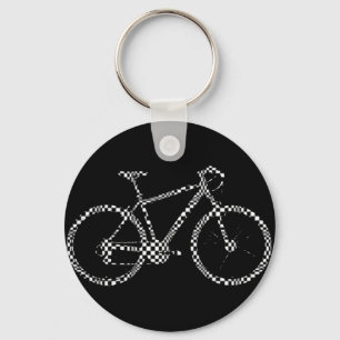 Chaveiro blackandwhite checked bike