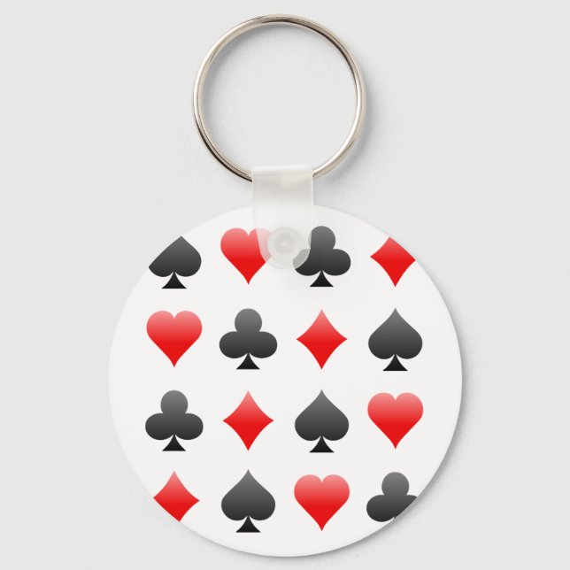 Chaveiro Blackjack / Poker Card Suits: Arte vetorial: (Frente)