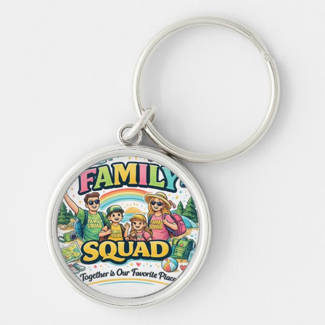 Chaveiro Blessed, Happy & Lucky Together (Frente)