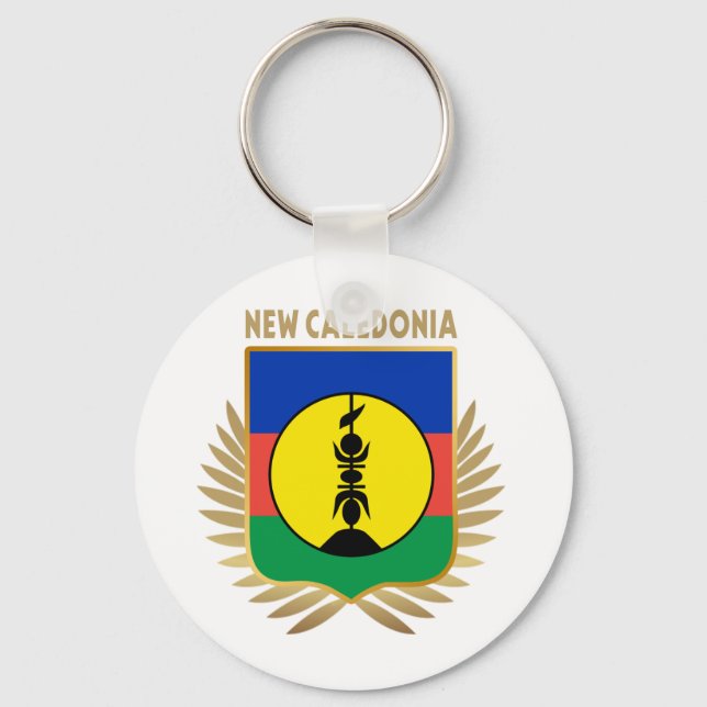 Chaveiro Blindagem do Sinalizador da Nova Caledónia (Frente)