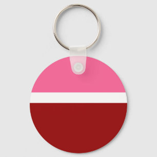 Chaveiro Bloco de Cor Rosa Branco Marrom Vermelho