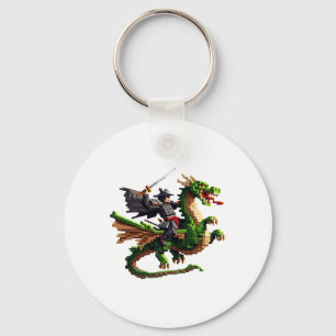 Chaveiro Bloco de Design de Jogos de Personagem de Samurai
