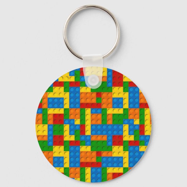 Chaveiro blocos de plástico coloridos (Frente)