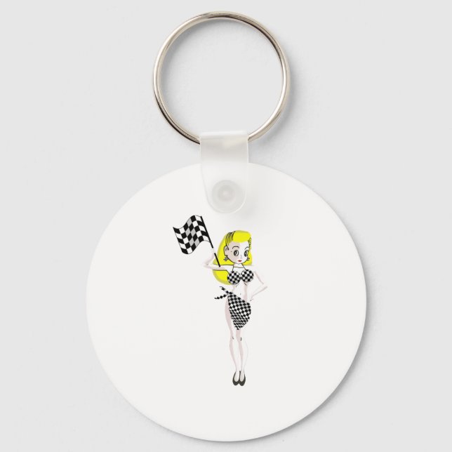 Chaveiro Blona Flag Girl (Frente)