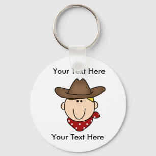 Chaveiro Blona personalizada do cowboy