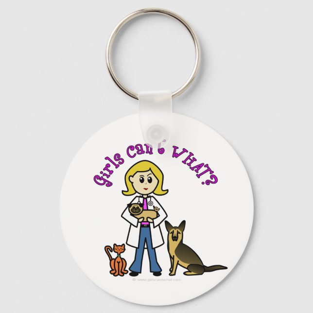 Chaveiro Blonde Female Veterinarian (Frente)